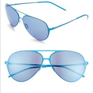 Italia Independent Metal Aviator Sunglasses